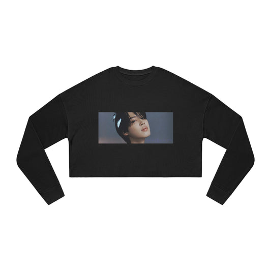 BTS JIMIN, Angel, don't fly so close to me. Women's Cropped Sweatshirt