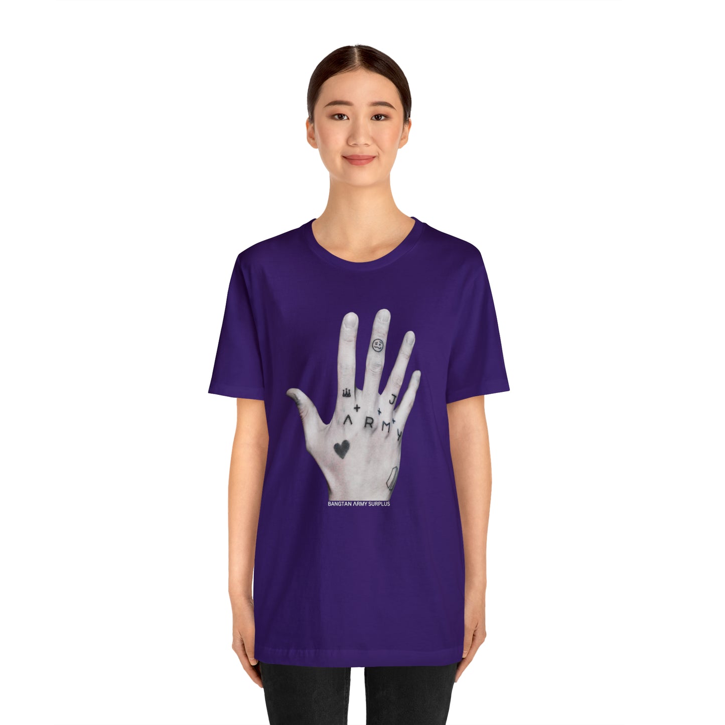 JUNG KOOK HAND tattoo, Unisex Jersey Short Sleeve Tee