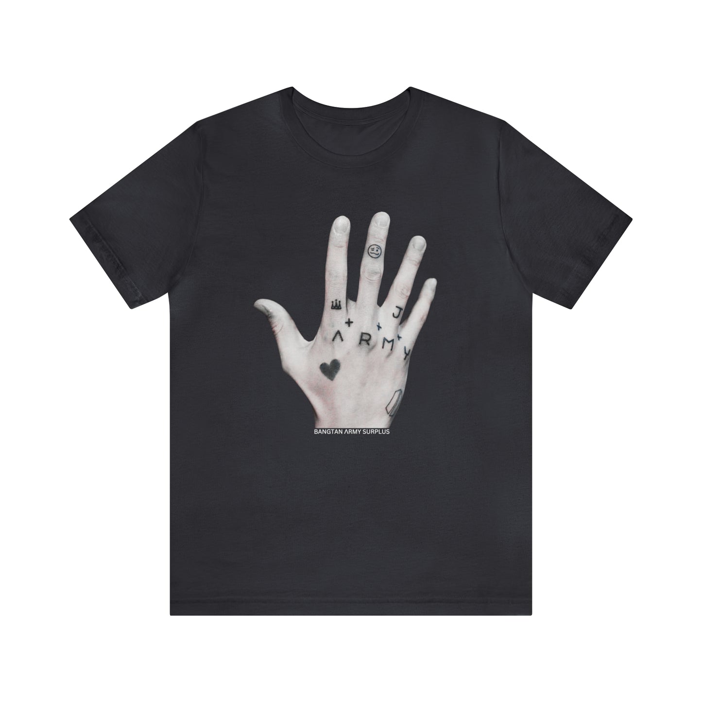 JUNG KOOK HAND tattoo, Unisex Jersey Short Sleeve Tee